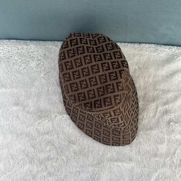 Women’s Fendi Brown Monogram Bucket Hat Size M - Picture 5 of 6